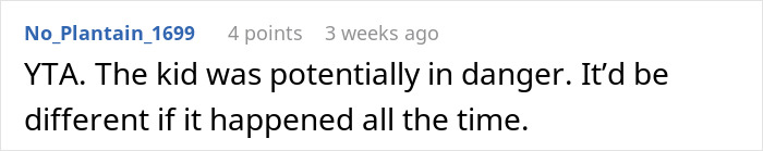 Screenshot of an online comment discussing a teen refusing to babysit in an emergency, leaving a 5-year-old alone. - 37