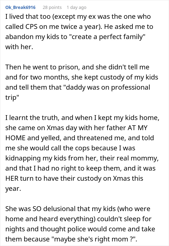 Alt text: Woman shares story about ex-husband’s new wife and celebrates failure with zero regret in difficult custody battle. - 51