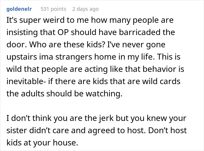 Screenshot of an online discussion about a woman upset after her brother cut her son&rsquo;s party short over a broken sentimental toy.