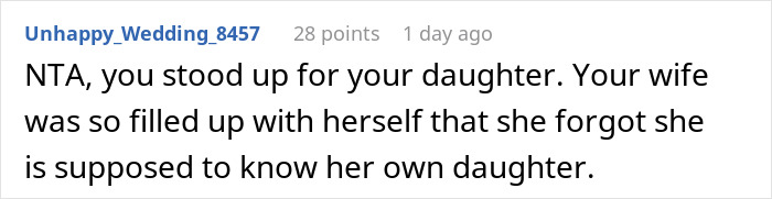 Comment highlighting a mom going too far with a menstruation celebration for her 12-year-old daughter, sparking debate online. - 42