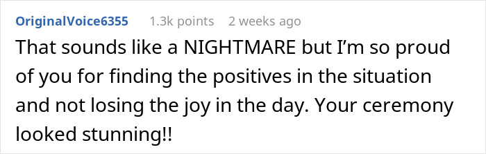 Bride reacts with shock and disappointment after caterers got the wedding date wrong one hour before ceremony.