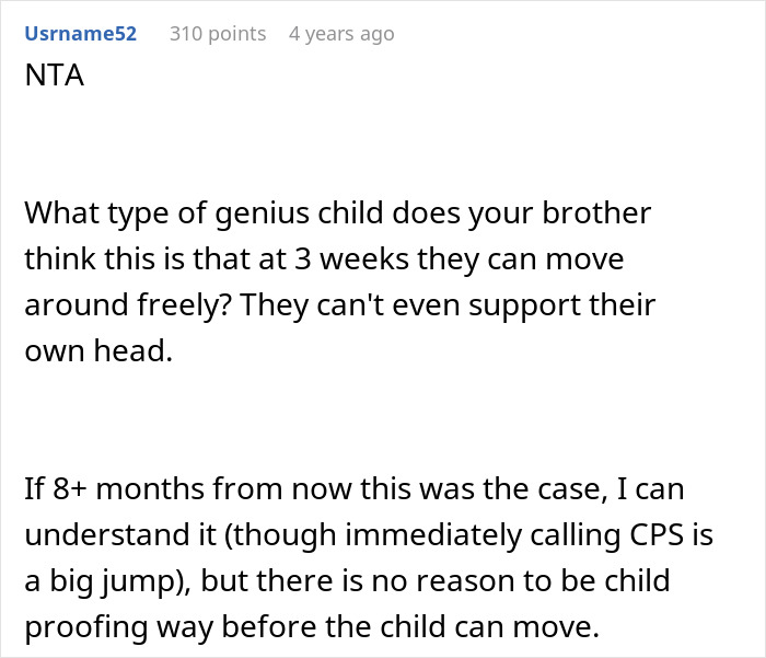Comment discussing CPS visit and safety concerns about an unsafe loft reported by a sibling. - 18