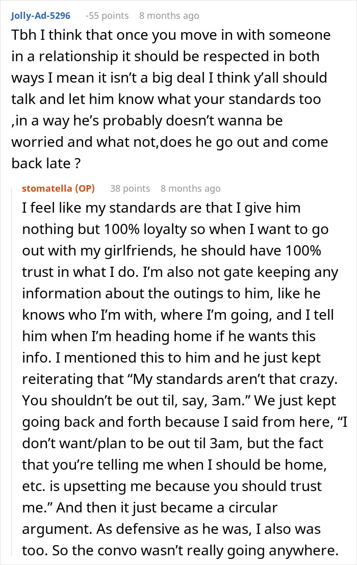 Woman rethinks her relationship after one red-flag argument with boyfriend, fearing for her safety and trust issues.