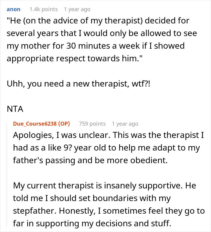 Online forum discussing a woman setting boundaries with unhinged stepfather after he burned her father’s picture. Online forum discussing a woman setting boundaries with unhinged stepfather after he burned her father’s picture.