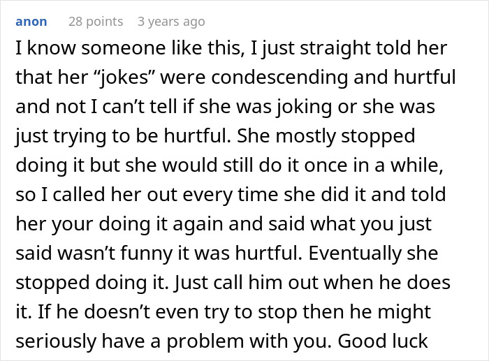 Screenshot of a forum comment discussing confronting manipulative behavior in relationships and seeking support online. - 27