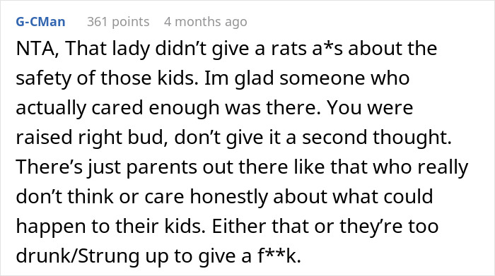 Commenter discussing neighbor&rsquo;s meltdown after calling cops on 2YO wandering streets alone for child safety concerns.