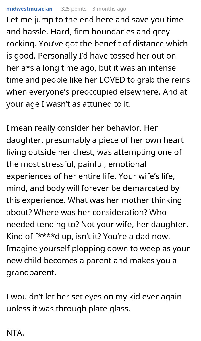 Woman upset over sister-in-law taking daughter away and causing a scene at son's birth, showing emotional family conflict.