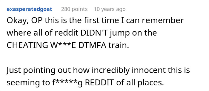 Reddit comment discussing best friend saw girlfriend with another man and checking email, highlighting unusual online reactions.
