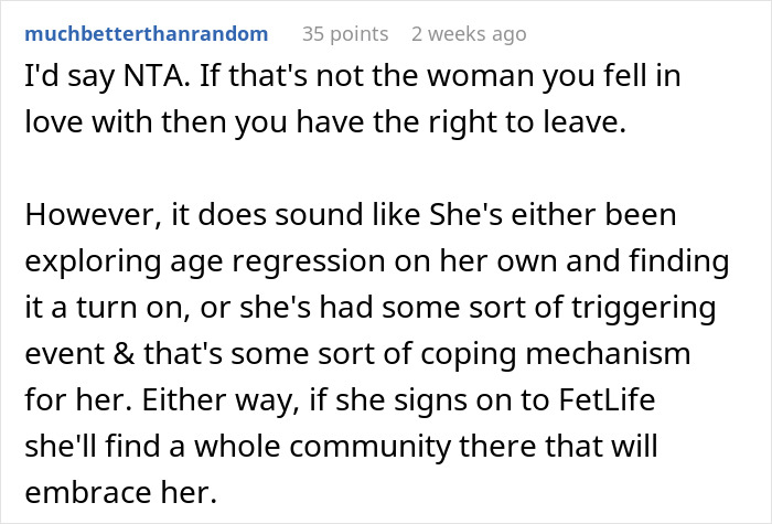 Reddit comment discussing a wife obsessed with looking like an Asian child and the impact on her marriage. Reddit comment discussing a wife obsessed with looking like an Asian child and the impact on her marriage.