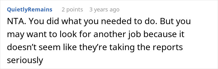 Screenshot of a Reddit comment about a boss struggling with technology after being caught spying on a coworker.