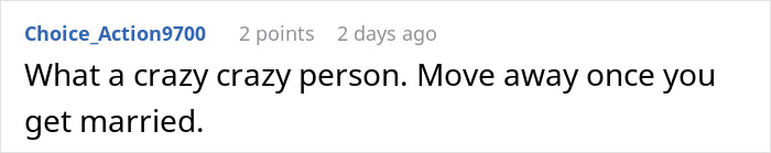 Screenshot of a social media comment expressing strong feelings about a family situation involving a mother-in-law.