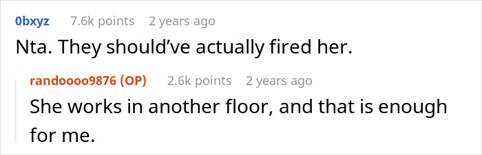 Reddit comments discussing a woman switching up her friendly act after realizing coworker is Muslim showing blatantly Islamophobic behavior.