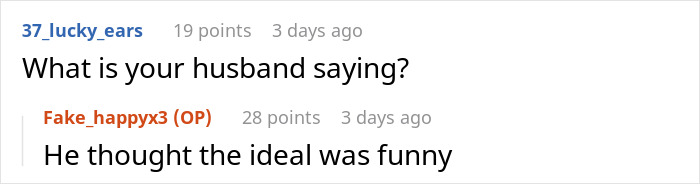 Screenshot of an online conversation about a nosy MIL and a surprising response from her daughter-in-law. Screenshot of an online conversation about a nosy MIL and a surprising response from her daughter-in-law.