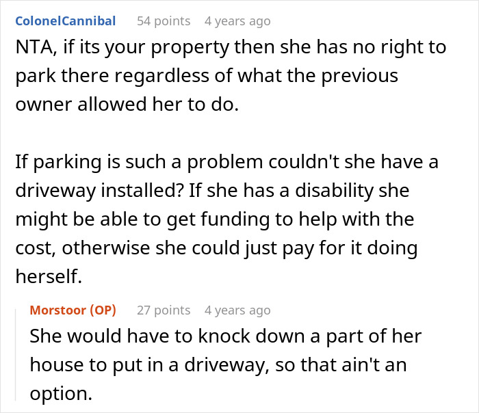 Disabled woman disputes neighbor&rsquo;s driveway ownership in a parking conflict, facing unexpected consequences.