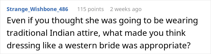Comment about woman accidentally dressed like the bride at a wedding, causing an awkward situation. - 33