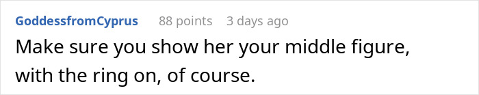 Screenshot of a Reddit comment about a woman realizing her family heirloom from her mother-in-law was worth only $30.