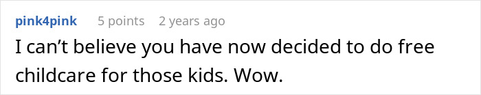 Screenshot of a comment discussing banning children from property due to entitled parent behavior online. - 39