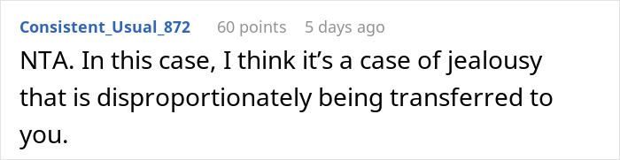 Text excerpt from online discussion about a mom putting more effort into her son’s room than her step-daughter’s. - 31