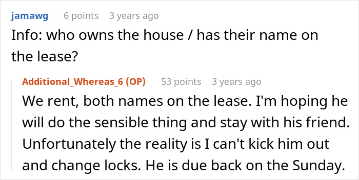 Screenshot of a forum discussion about a man canceling plans to go on a cycle trip instead of watching his daughter. Screenshot of a forum discussion about a man canceling plans to go on a cycle trip instead of watching his daughter.