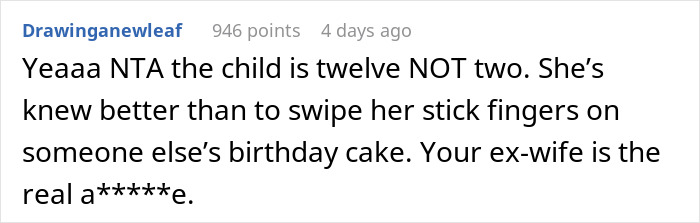 Screenshot of an online comment discussing a child’s behavior at a daughter’s party and a mother’s role in inviting an unwanted guest. Screenshot of an online comment discussing a child’s behavior at a daughter’s party and a mother’s role in inviting an unwanted guest.