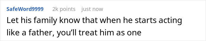 Screenshot of a Reddit comment discussing family reactions to a guy choosing video games over doctor visits with pregnant wife. Screenshot of a Reddit comment discussing family reactions to a guy choosing video games over doctor visits with pregnant wife.