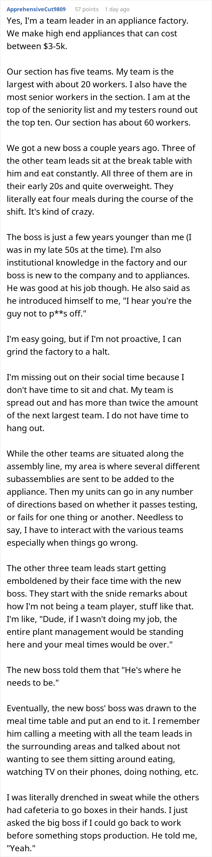 Text post about a woman not sending GIFs in Slack and a coworker calling it harmful to morale at work. - 25