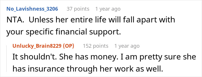 Reddit conversation about wife leaving for affair partner, losing lover in crash, and asking ex to delay divorce. - 12