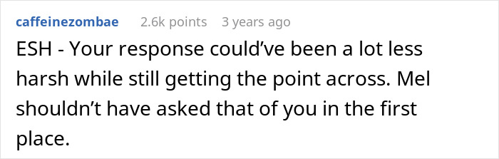 Comment on a forum post discussing a woman's refusal to be an organ donor for mom's obnoxious bestie. - 20