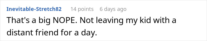 Text comment on screen expressing refusal to lend daughter for wedding, showing woman too stunned to answer request. - 29