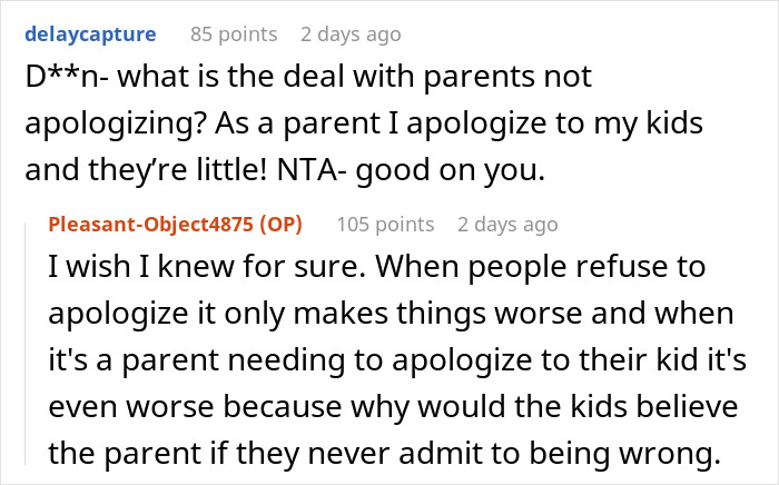 Screenshot of an online discussion about toxic parents and an 18-year-old unable to stand sharing a roof with them. Screenshot of an online discussion about toxic parents and an 18-year-old unable to stand sharing a roof with them.
