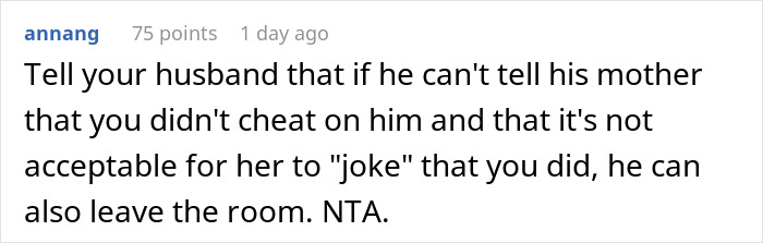 Person sharing advice about trust issues involving delivery room baby DNA during a serious online discussion. - 18