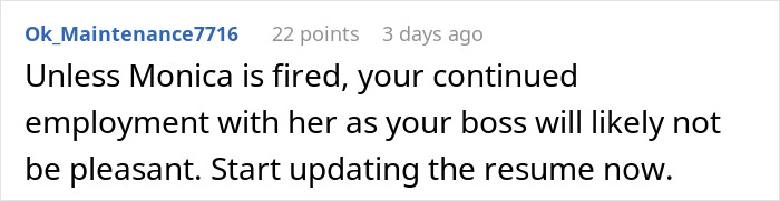 Comment warning about continued employment under a difficult team lead, highlighting worker frustration and HR complaints. Comment warning about continued employment under a difficult team lead, highlighting worker frustration and HR complaints.