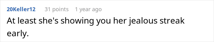 Comment discussing a woman furious about her partner refusing to rename their cat, highlighting jealousy and trauma. - 26