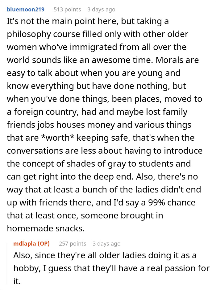 Reddit discussion text about a creepy professor asking IT to put young women in his class, causing frustration. - 19