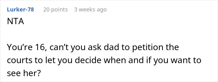 Screenshot of a forum comment debating a teen expected to pause his life and babysit fianc&eacute;&rsquo;s kids by absentee mom.