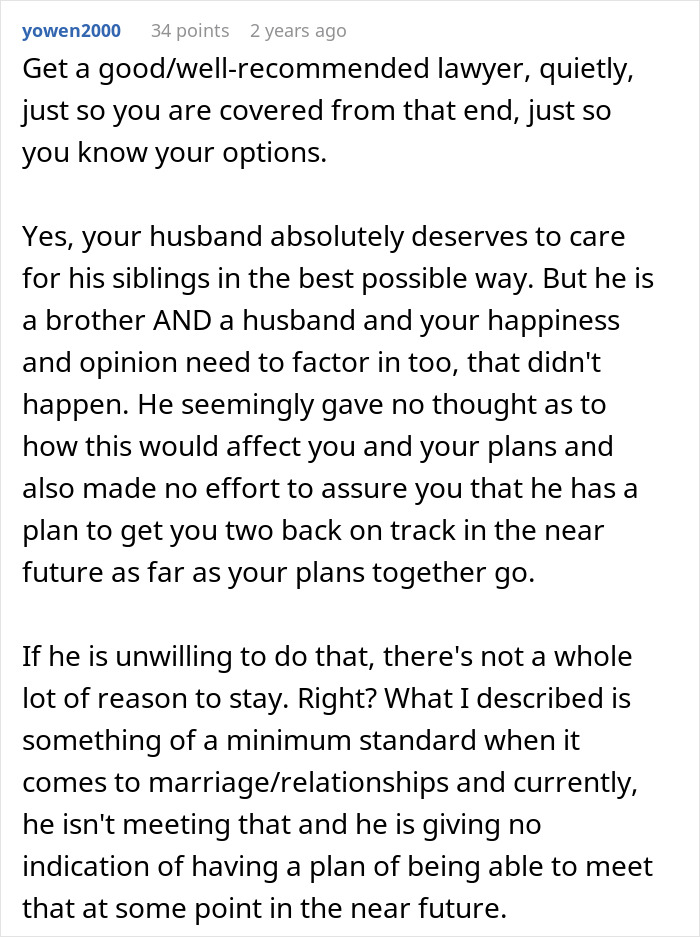 Alt text: Wife questions marriage after husband&rsquo;s sudden decision to move in his disabled siblings without consultation or plan.