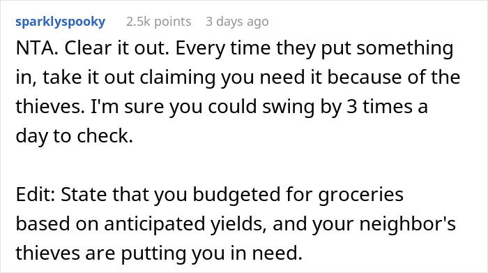 Commenter advising to clear farm stand frequently due to neighbor&rsquo;s stand causing theft issues for man.