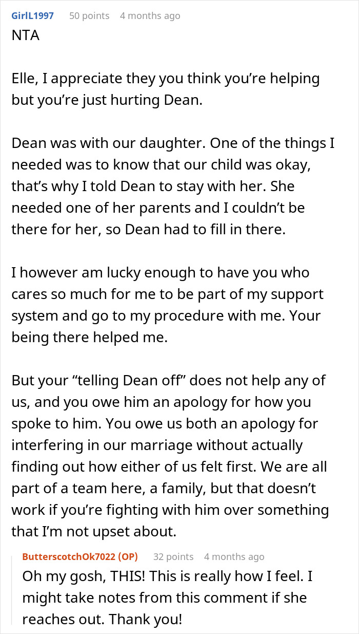 Comment discussing sil pregnancy husband boundaries, emphasizing support, respect, and avoiding interference in marriage conflicts. - 33