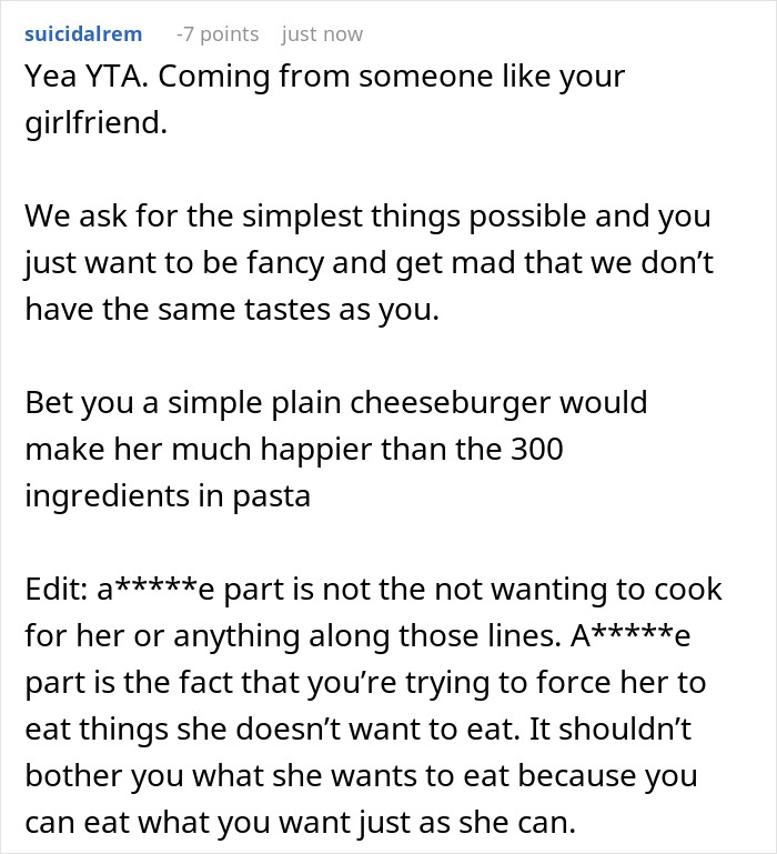Woman Has The Palate Of A Five Year Old, Her BF Starts Refusing To Cook For Her - 38
