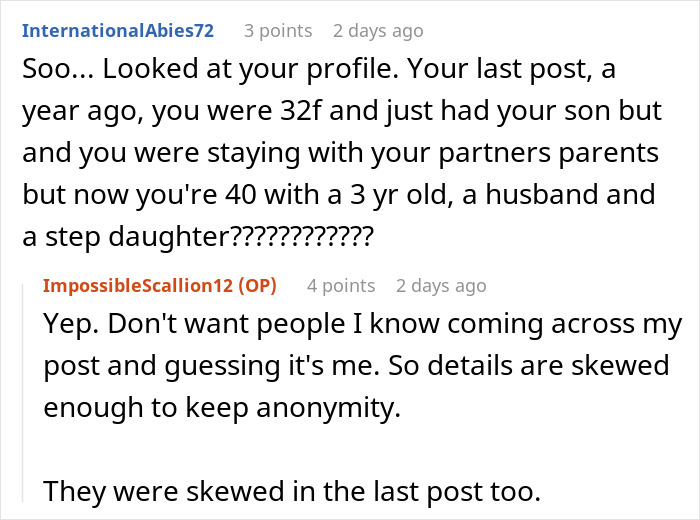 Reddit user conversation discussing a mom putting more effort into her son's room than her step-daughter's room. - 16