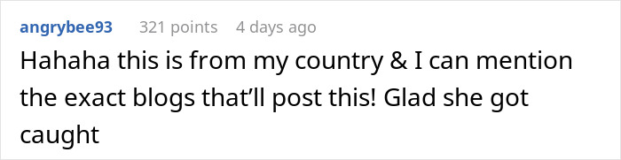 Comment on a social media post showing a bride&rsquo;s sister caught stealing money on camera, exposing the act.