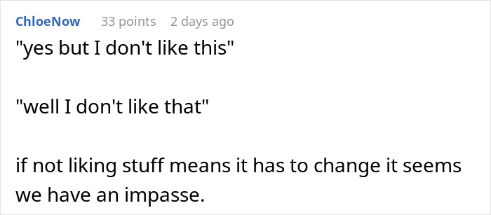 Text conversation about opposing views on changing content, related to boss not wanting employee bikini pictures posted. - 26