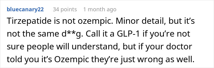 Commenter explains weight loss medication Ozempic and GLP-1, clarifying a doctor's prescription details and common misunderstandings. Commenter explains weight loss medication Ozempic and GLP-1, clarifying a doctor's prescription details and common misunderstandings.