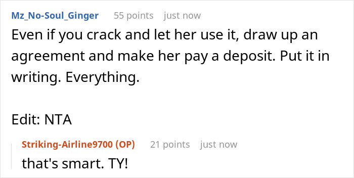 Screenshot of a Reddit conversation about a lady ditching bestie for a wannabe influencer upset over studio party rejection.