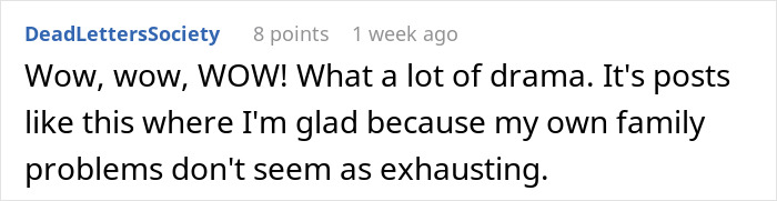 Comment on family drama about father and son conflict involving changing house locks and police getting involved.