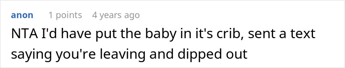 Screenshot of a forum comment discussing missing a flight while babysitting niece and asking parents for compensation. - 31