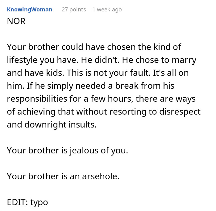 Bro's Insults About Sis' Lifestyle Don't Sound Funny To Her, He's Livid When She Refuses To Help Him Bro's Insults About Sis' Lifestyle Don't Sound Funny To Her, He's Livid When She Refuses To Help Him