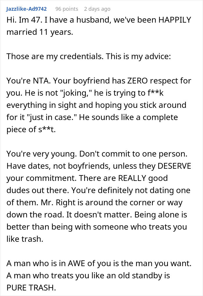 Man calls his girlfriend sister, showing disrespect, as a woman advises not to settle for someone who treats you poorly.
