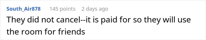 Screenshot of a forum comment discussing a bride trying to cancel a guest’s resort room out of spite, which backfires. - 20
