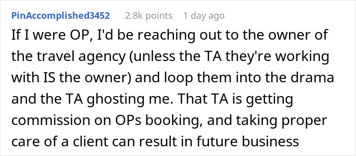 Screenshot of a forum comment discussing a bride trying to cancel a guest’s resort room out of spite and the resulting drama. - 47